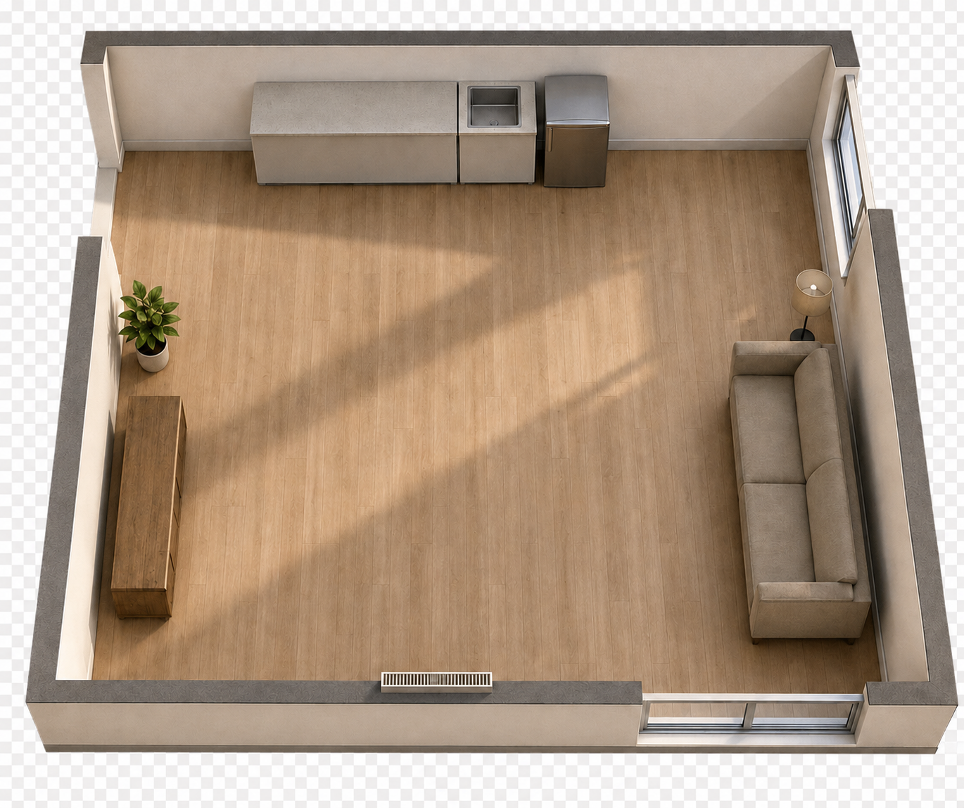 Wizualizacja 3D przygotowana na podstawie projektu PlanM